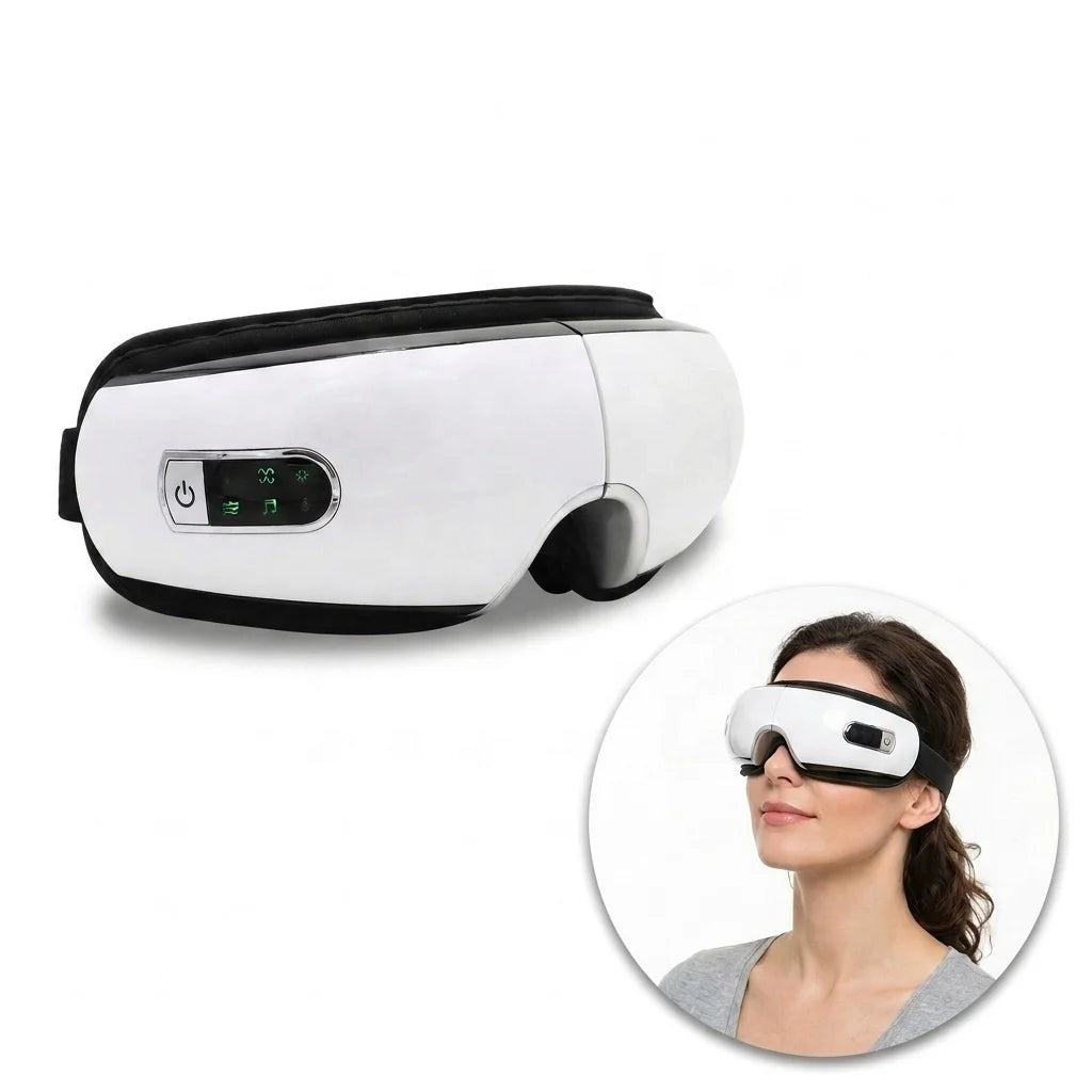 Smart Electric Eye Massager – Air Pressure, Heat, Vibration & Wireless Remote Control