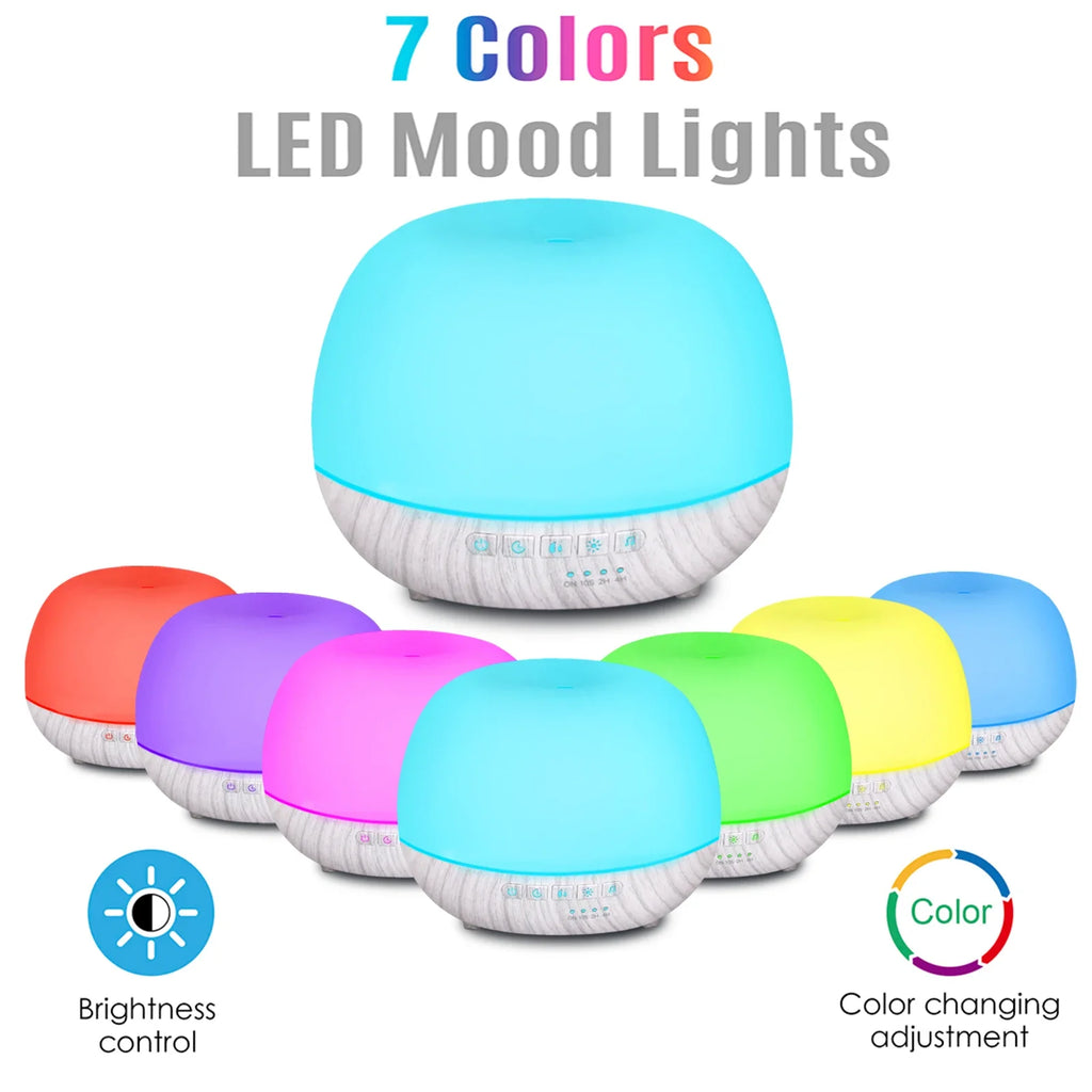 Smart WiFi 500ml Aromatherapy Diffuser – Tuya, Alexa & Google Home Compatible, 7 LED Colours