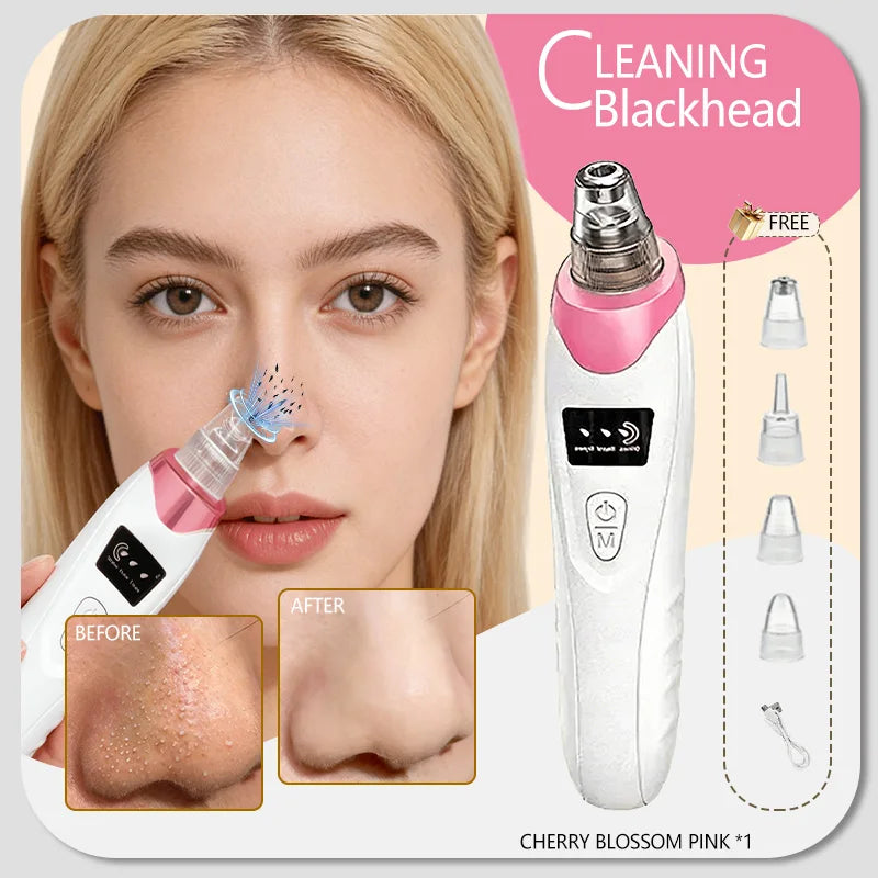 Blackhead Remover pimples and blackheads vacuum pores removal  facial skin cleansing device For Deep cleaning home