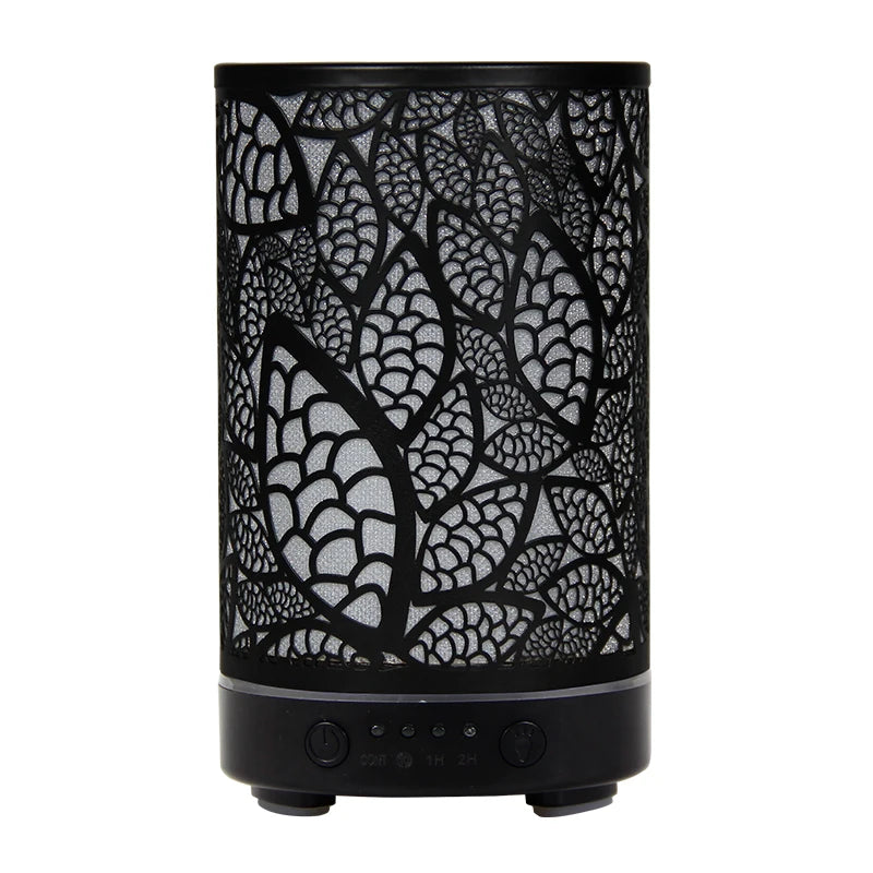 100ml Hollow Ultrasonic Essential Oil Diffuser – Timer, LED Light & Smart Home Aroma