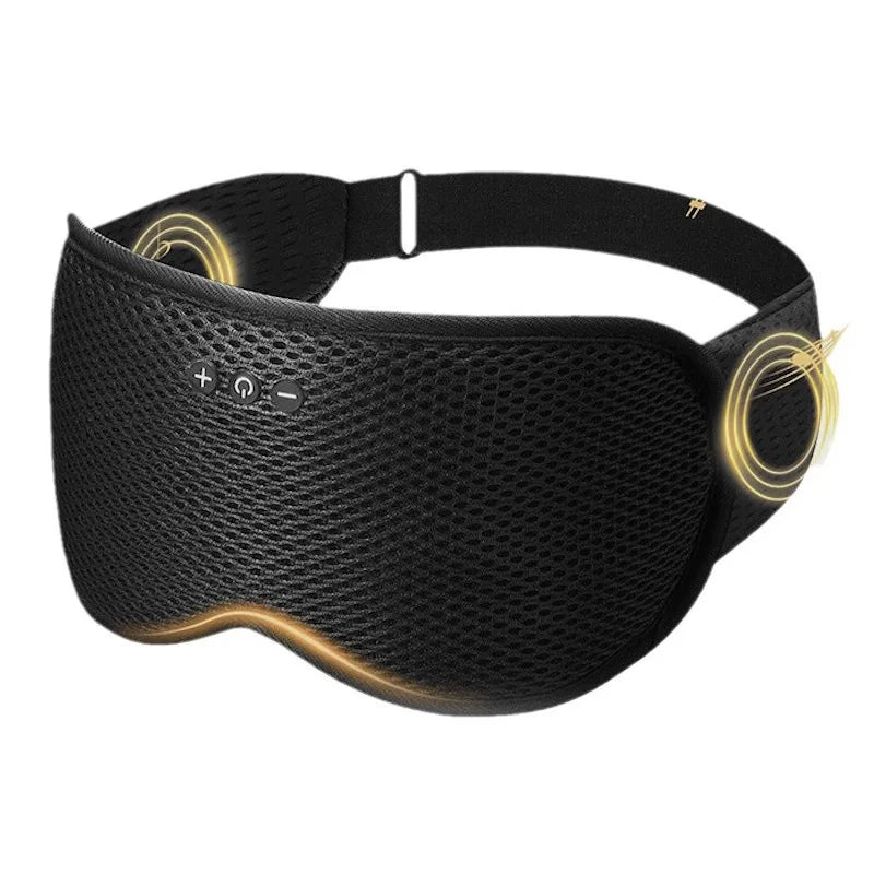 3D Wireless Sleeping Headphones Blindfold Soft Washable Bluetooth5.4 Music Headset Eyemask Handsfree Call Earphones Adjustable
