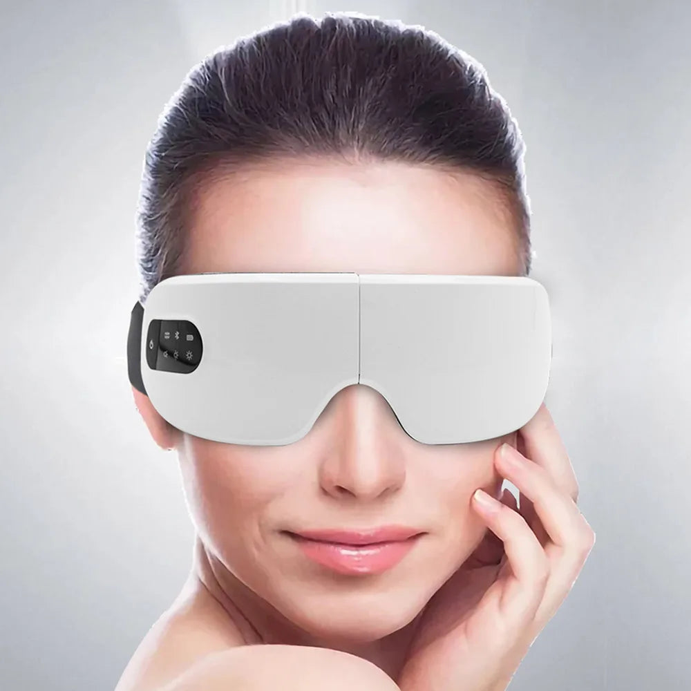 Smart Eye Massager with Heat & Music – Relieves Migraines, Eye Strain, Dark Circles & Improves Sleep