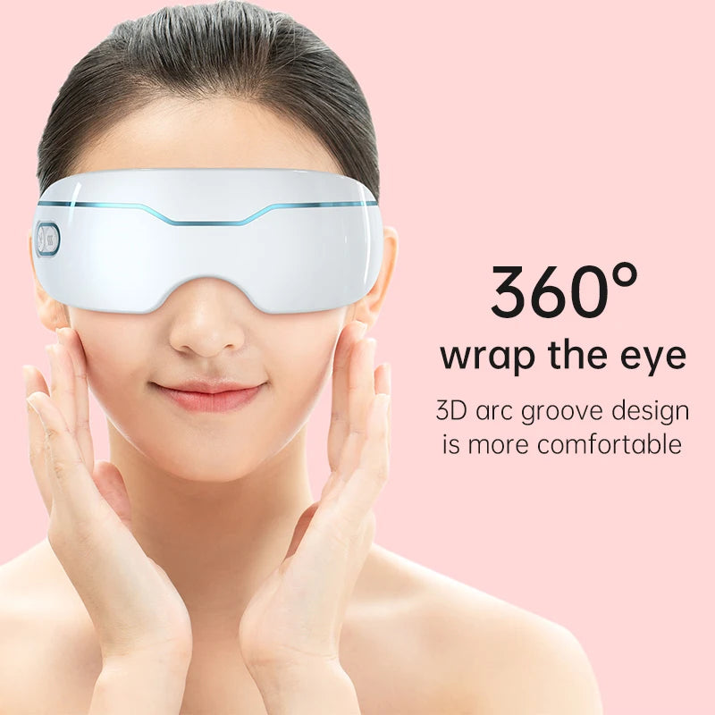 Electric Nano Steam Eye Massager – Atomising Acupressure for Dry Eyes, Fatigue & Better Sleep