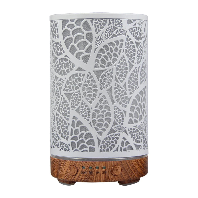 100ml Hollow Ultrasonic Essential Oil Diffuser – Timer, LED Light & Smart Home Aroma