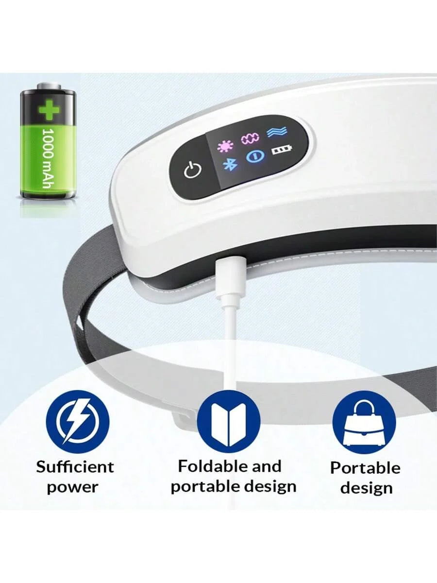 Smart Vibration Eye Massager – Airbag Compression, Bluetooth Music & Sleep Eye Mask