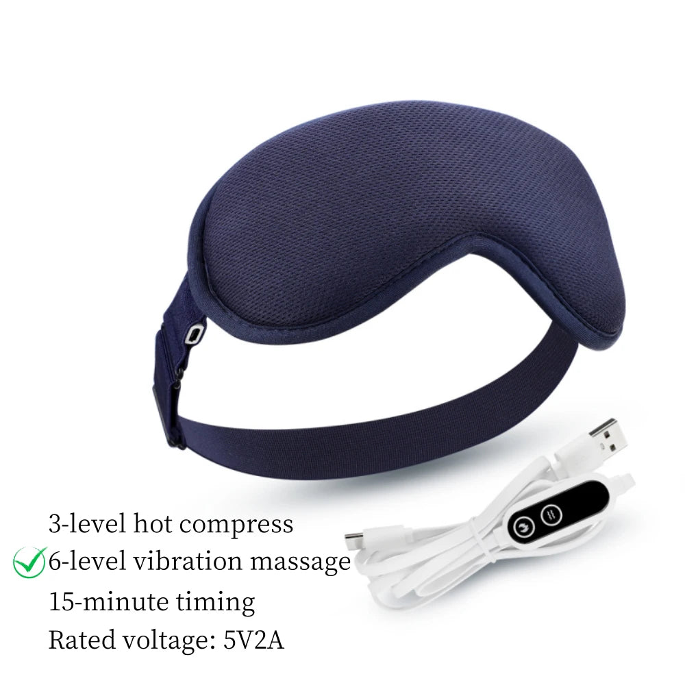 Smart Foldable Eye Massager with Hot Compress & Music – Electric Eye Care Device