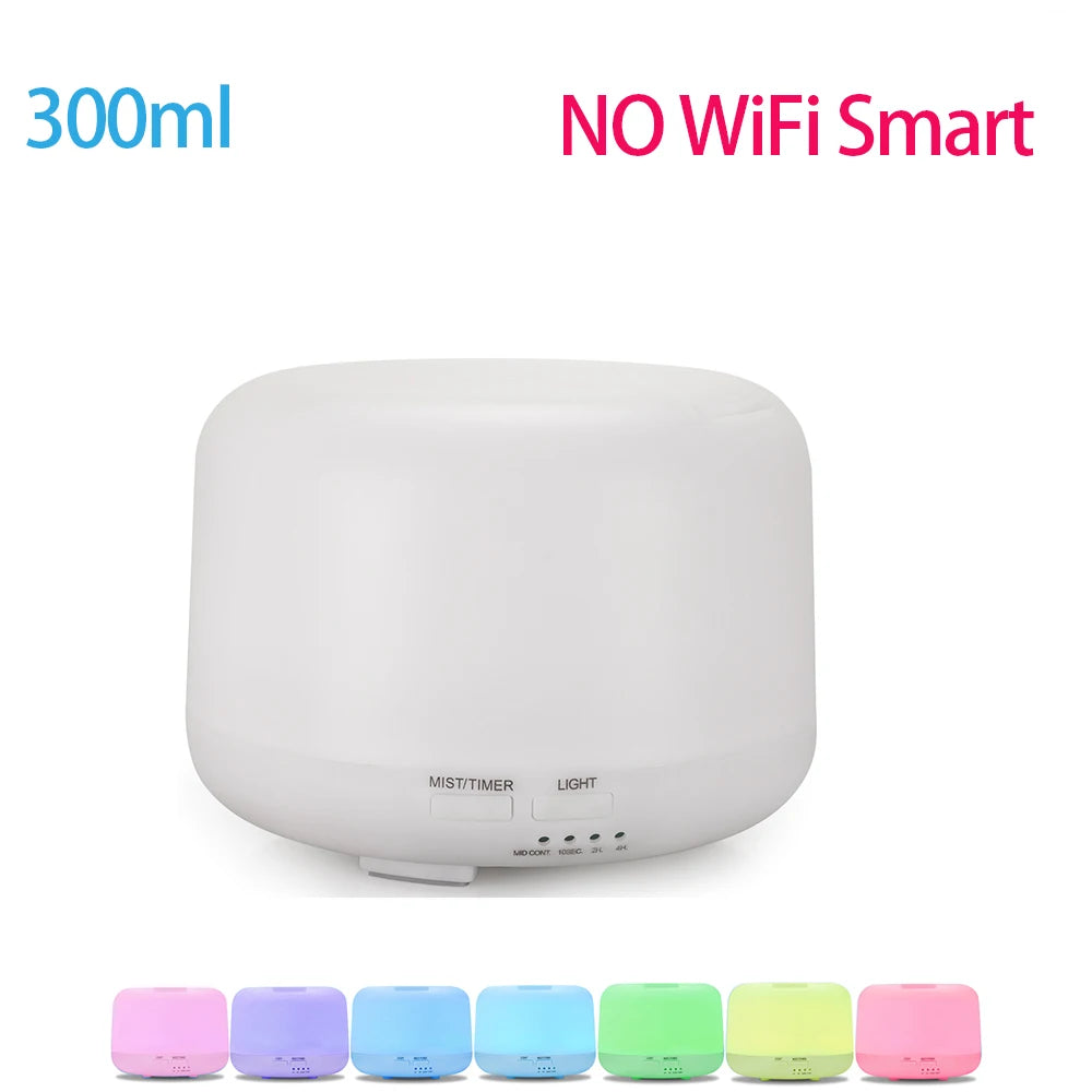 Tuya WiFi Smart Humidifier & Aroma Diffuser – Works with Google Home & Alexa