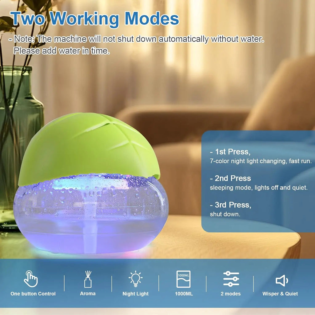 Air Purifier Aroma Diffuser – Essential Oil Air Freshener for Home, Office & Bedroom