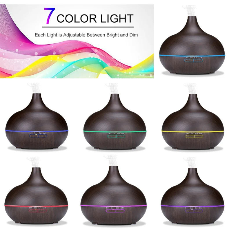 Ultrasonic Cool Mist Onion Humidifier Remote Control Oil Diffuser Colorful LED Air Humidifier for Household