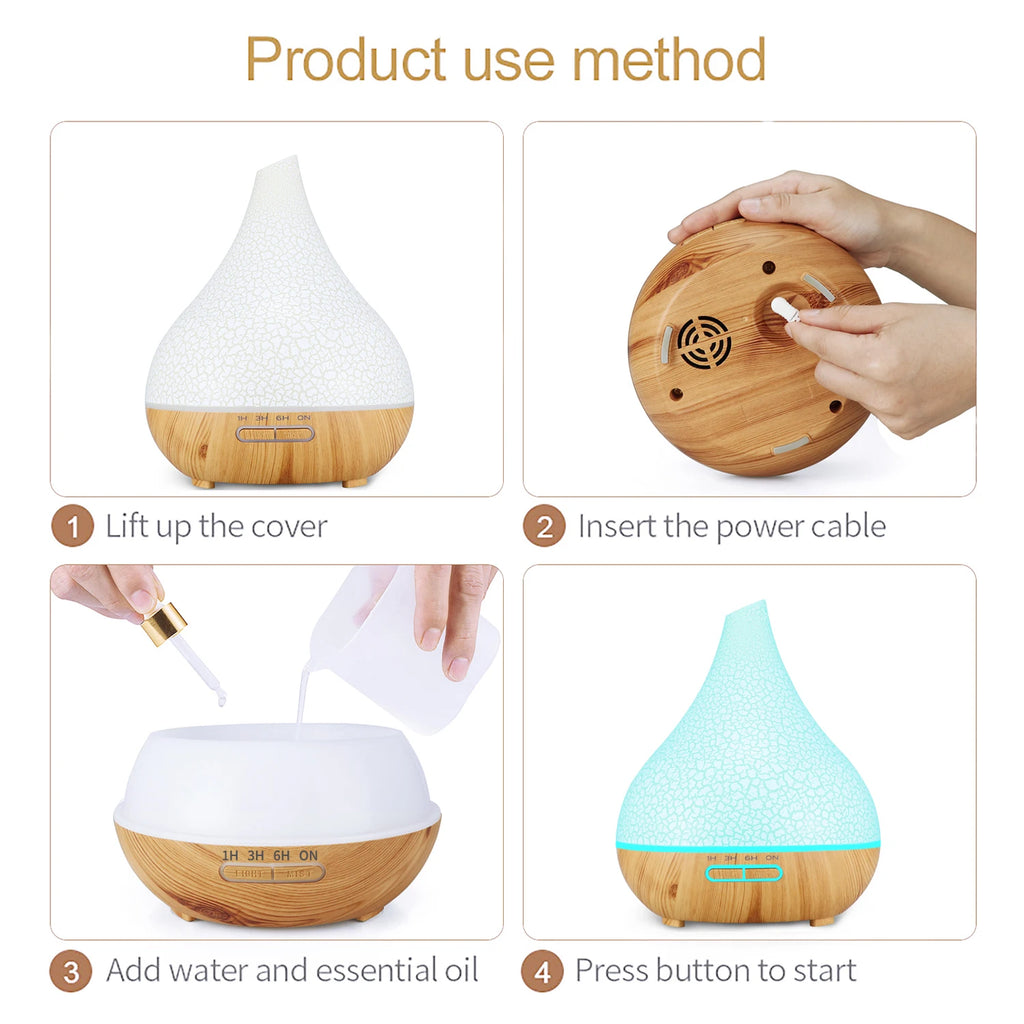 Tuya WiFi Smart Aroma Diffuser – Works with Google Home & Alexa, Ultrasonic Humidifier