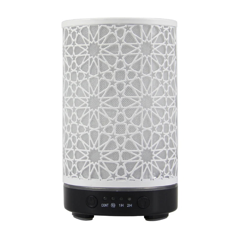 100ml Hollow Ultrasonic Essential Oil Diffuser – Timer, LED Light & Smart Home Aroma