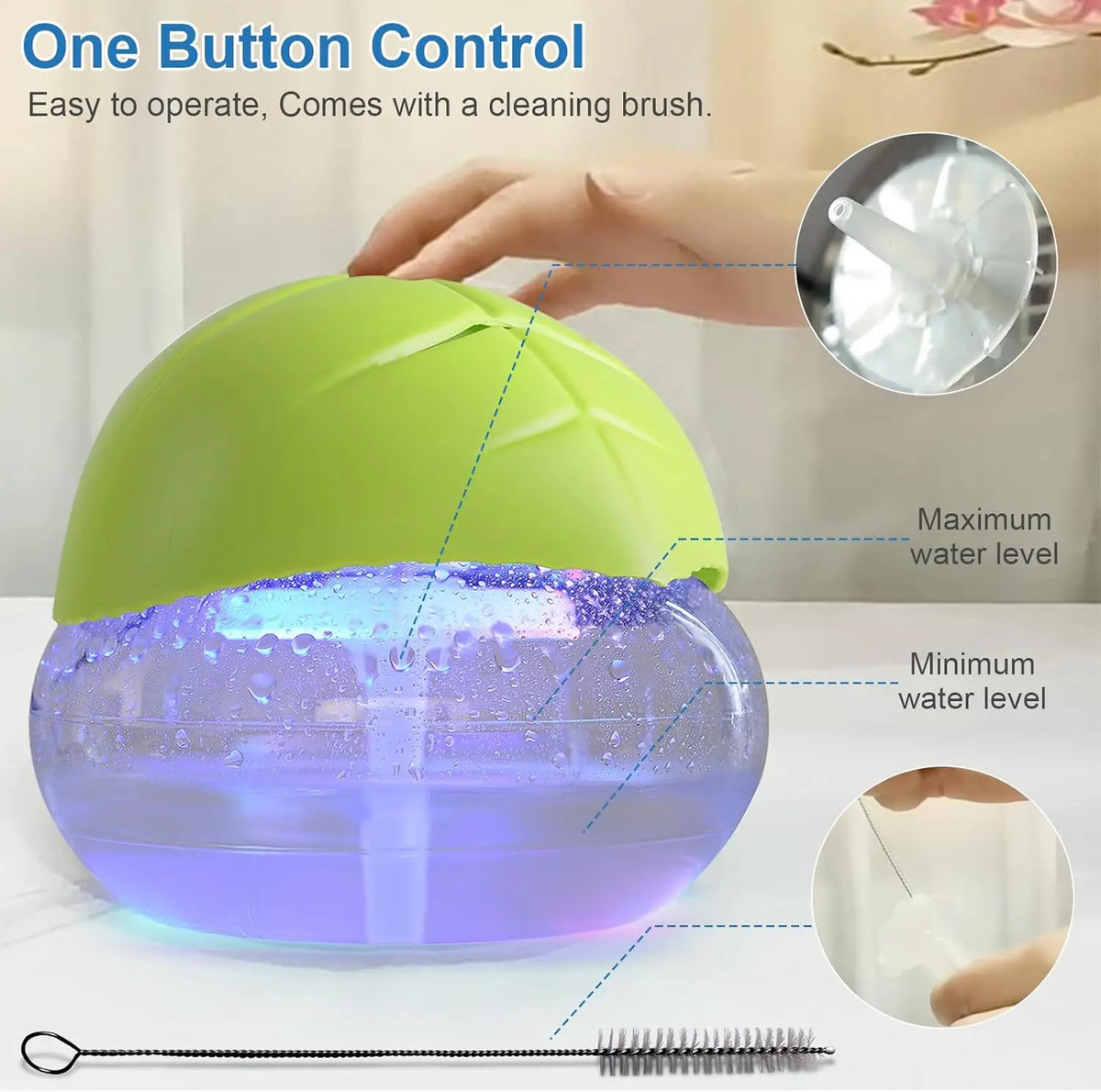 Air Purifier Aroma Diffuser – Essential Oil Air Freshener for Home, Office & Bedroom