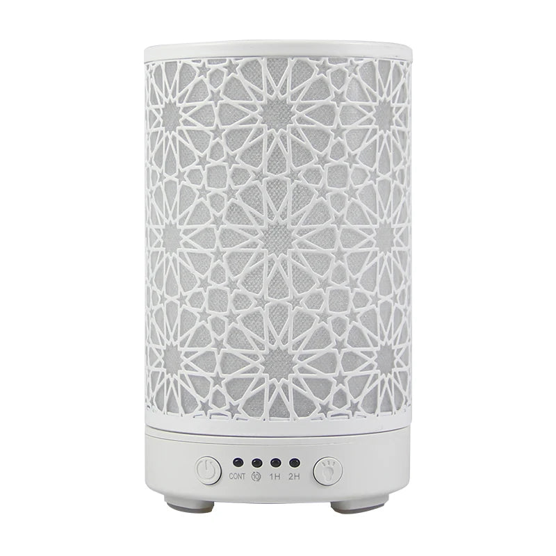 100ml Hollow Ultrasonic Essential Oil Diffuser – Timer, LED Light & Smart Home Aroma