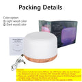 Mini Wood Grain Aroma Diffuser – USB Humidifier with Colourful Night Lights