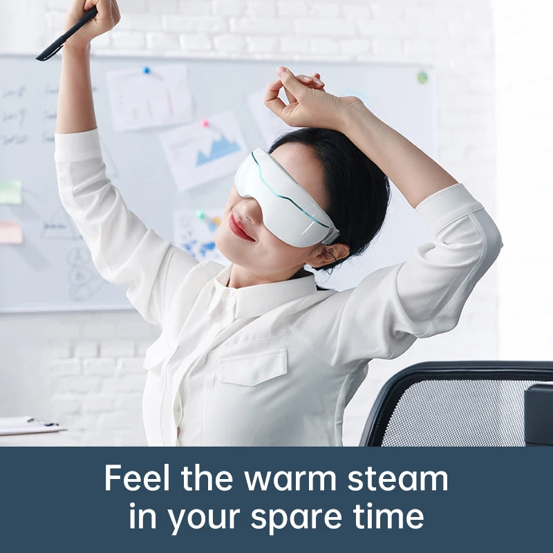 Electric Nano Steam Eye Massager – Atomising Acupressure for Dry Eyes, Fatigue & Better Sleep
