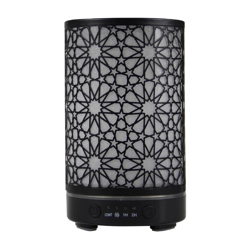 100ml Hollow Ultrasonic Essential Oil Diffuser – Timer, LED Light & Smart Home Aroma