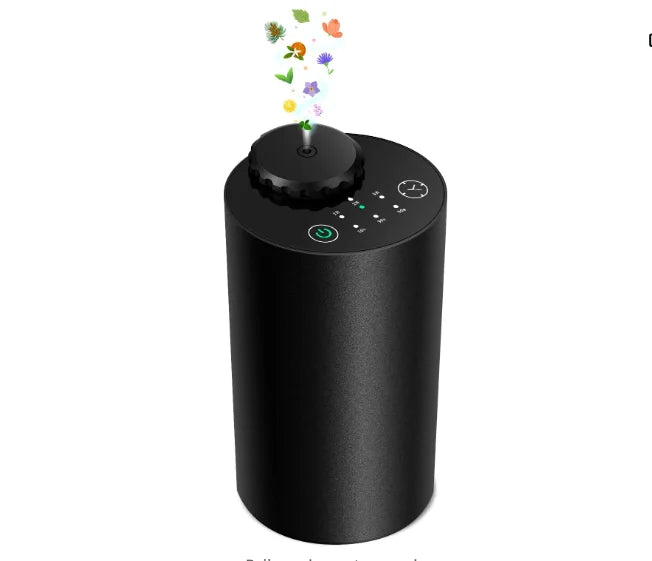 Waterless Cordless Essential Oil Diffuser – Battery Operated, 3 Mist Levels for Car & Home
