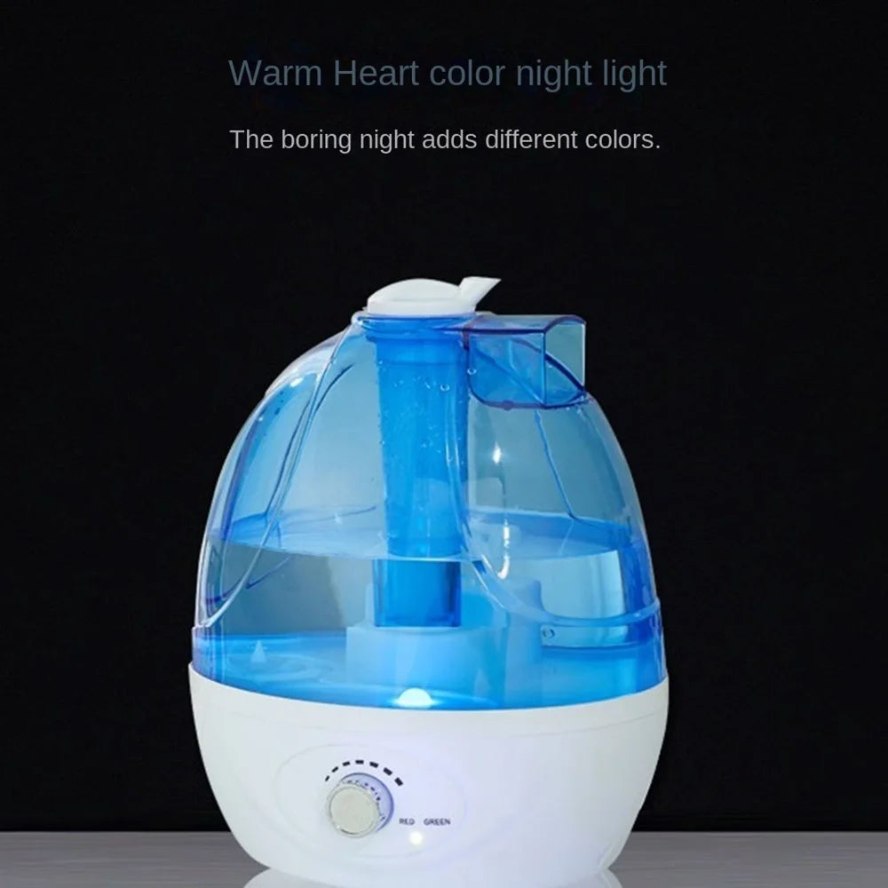2.5L Quiet Ultrasonic Humidifier – 360° Rotation Essential Oil Diffuser for Bedroom
