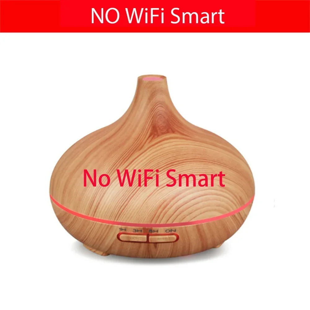 Smart WiFi 500ml Aromatherapy Diffuser – Tuya App, Alexa & Google Home, 7 LED Colours