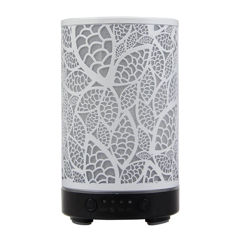 100ml Hollow Ultrasonic Essential Oil Diffuser – Timer, LED Light & Smart Home Aroma