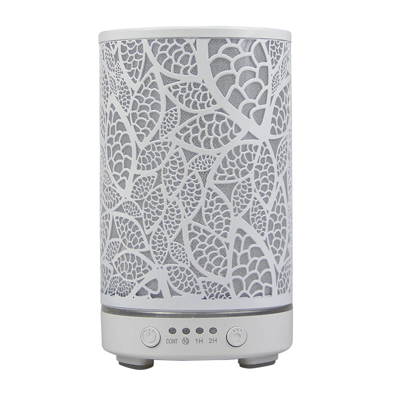 100ml Hollow Ultrasonic Essential Oil Diffuser – Timer & LED Light for Home Aromatherapy
