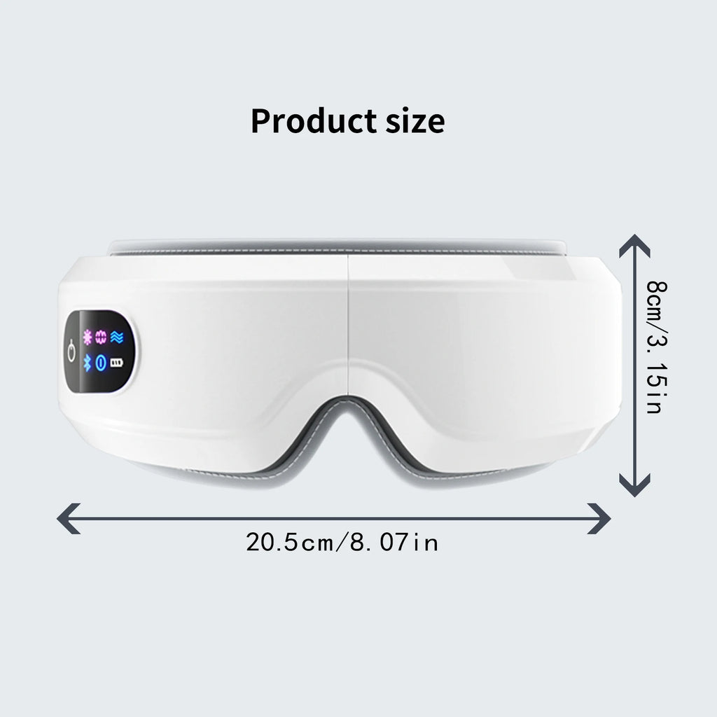 Smart Vibration Eye Massager – Airbag Compression, Bluetooth Music & Sleep Eye Mask
