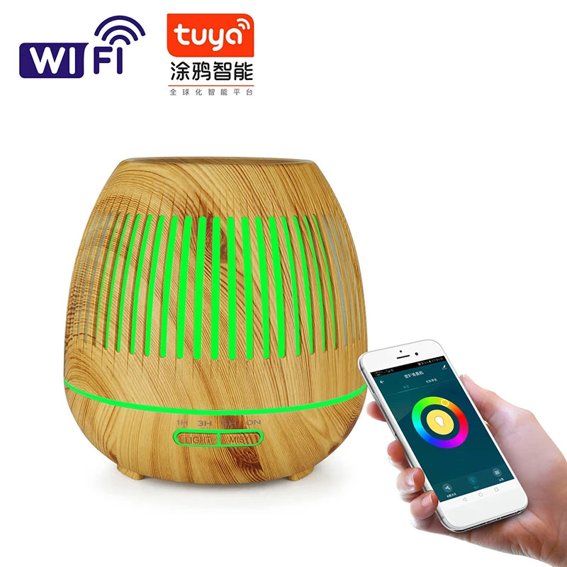 Tuya WiFi Smart Humidifier & Aroma Diffuser – Works with Google Home & Alexa