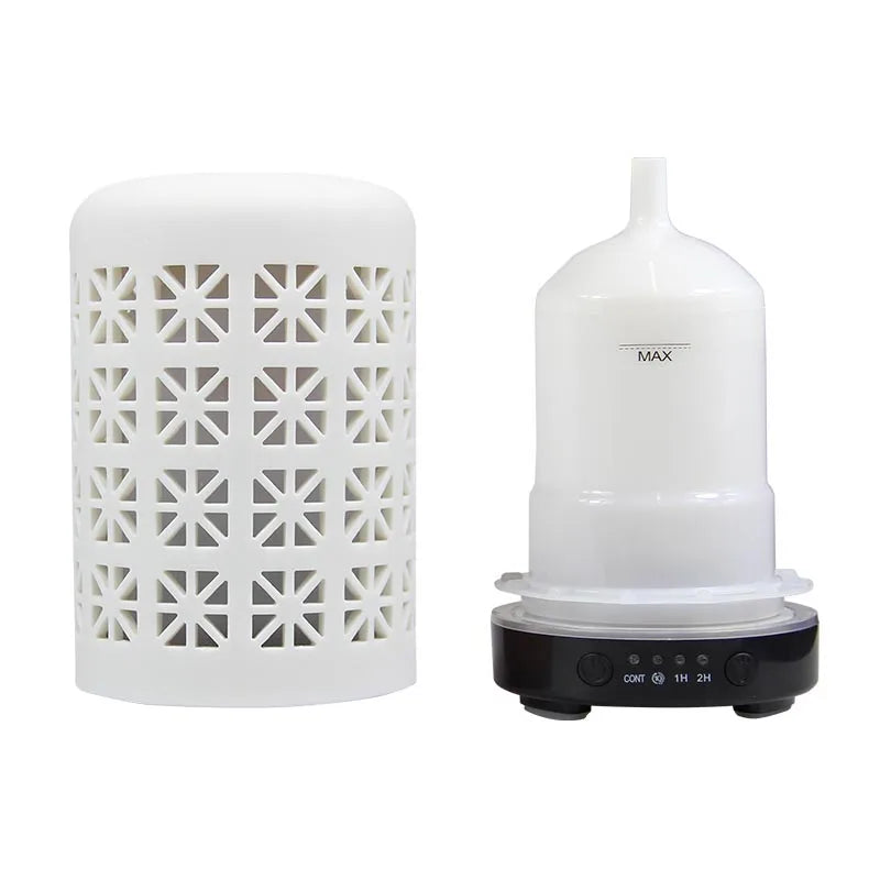 Ceramic Ultrasonic Aroma Diffuser – Timer Function, LED Lights & Essential Oil Diffuser